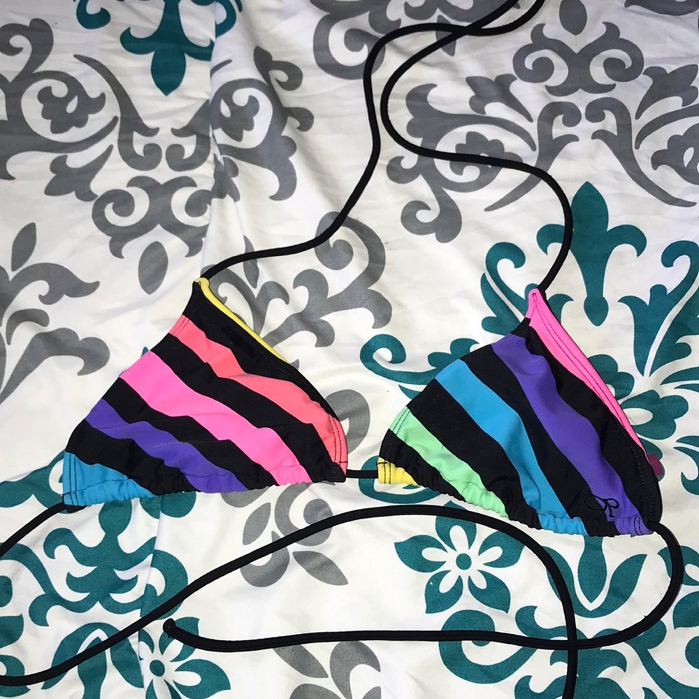 Multicolored swim top